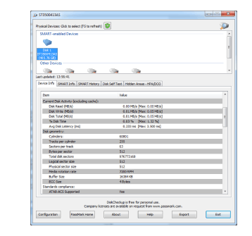 PassMark - SMART hard drive monitoring utility